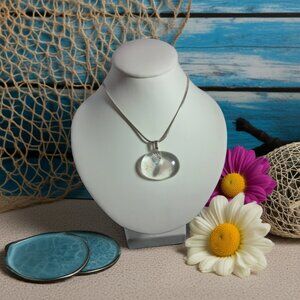 Festival fashion one of a kind artisan handmade fused glass pendant necklace